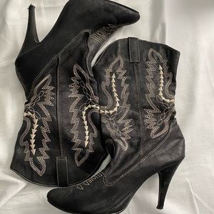 High heel cowboy style boots